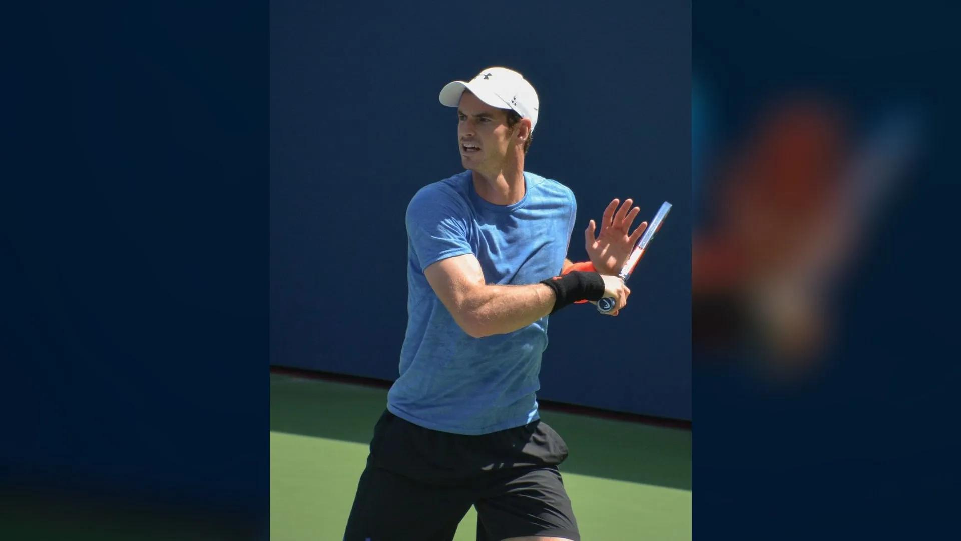 Andy Murray podczas dnia treningowego US Open w 2018 roku