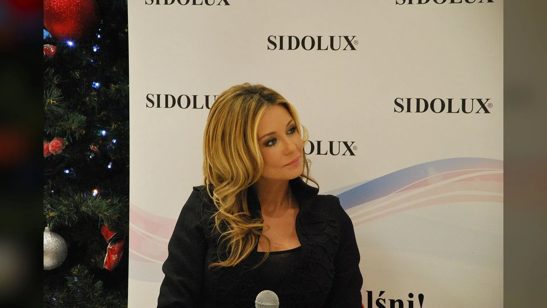 Małgorzata Rozenek reklamuje Sidolux w Manufakturze w Łodzi